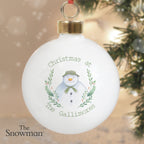 Personalised The Snowman Winter Garden Bauble | Inspired Creative Gifts | UK Supplier