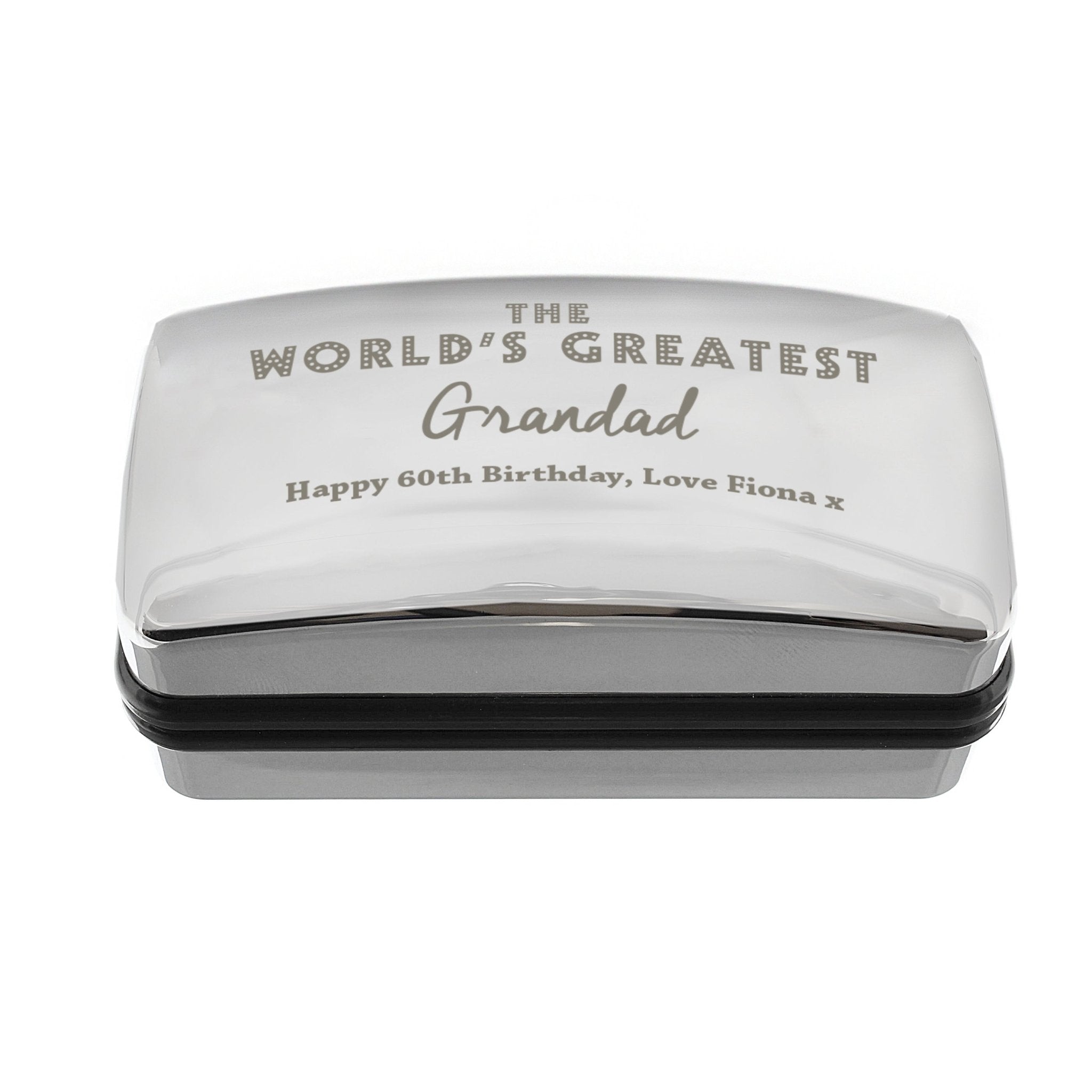 Personalised 'The World's Greatest' Cufflink Box | Inspired Creative Gifts | UK Supplier