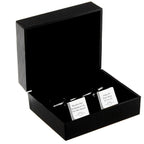 Personalised Tie the Knot Square Cufflinks | Inspired Creative Gifts | UK Supplier