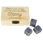 Personalised Time Flies When You're Having Rum Cooling Stones | Inspired Creative Gifts | UK Supplier