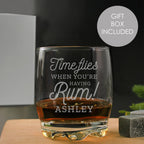 Personalised Time Flies When You're Having Rum Tumbler | Inspired Creative Gifts | UK Supplier