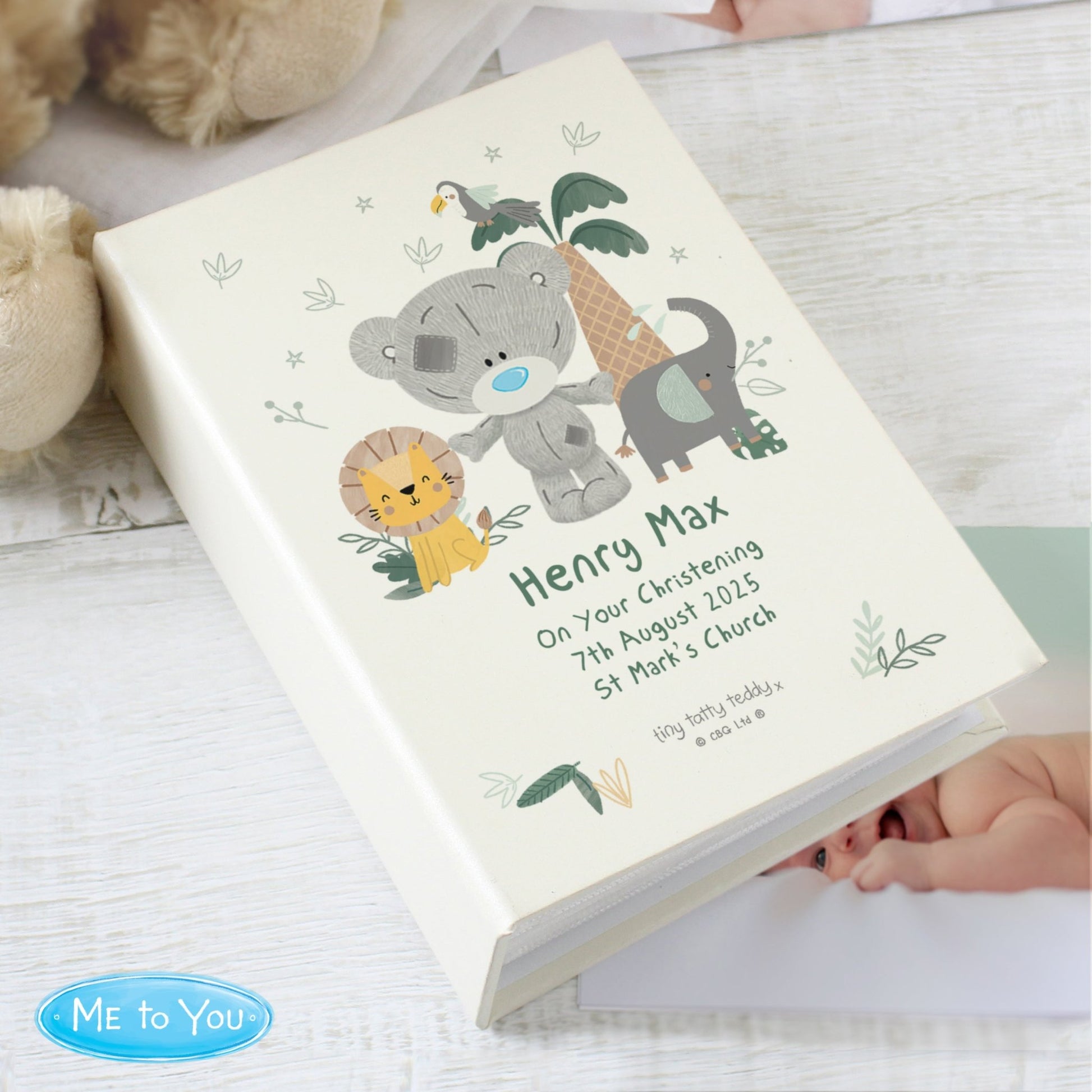 Personalised Tiny Tatty Teddy Jungle Animals 6x4 Photo Album | Inspired Creative Gifts | UK Supplier
