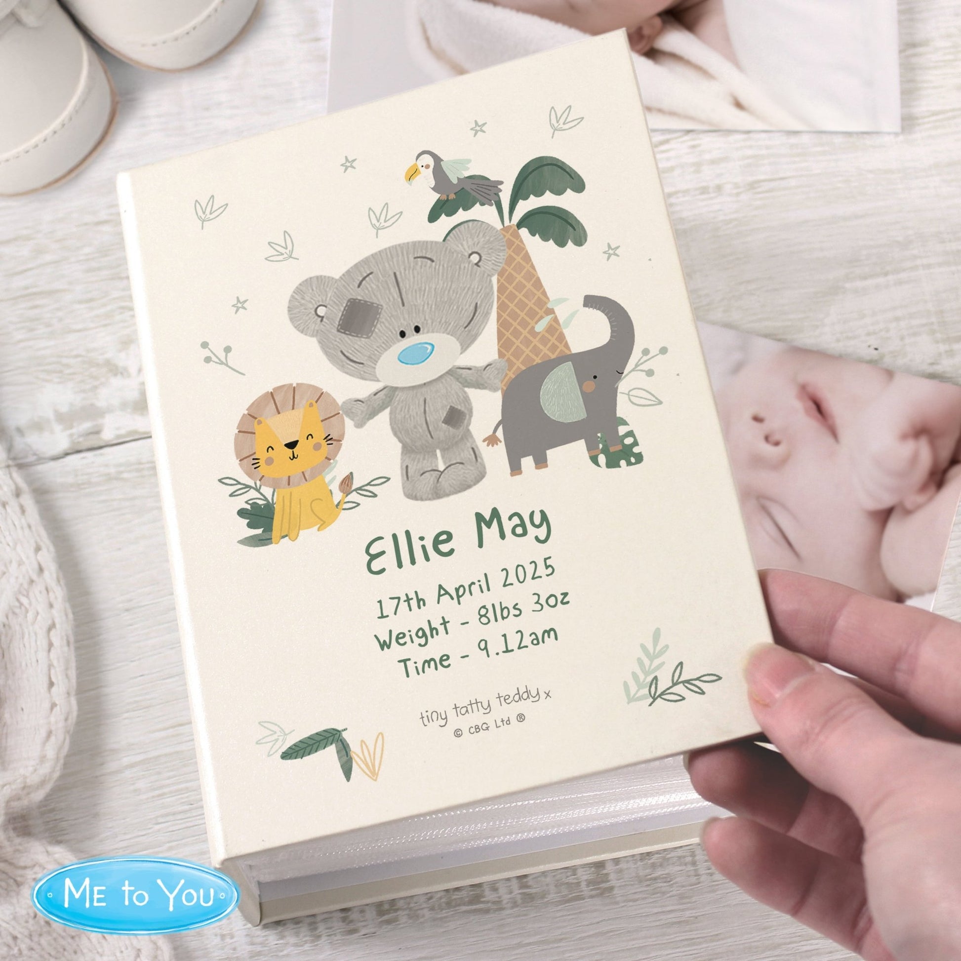 Personalised Tiny Tatty Teddy Jungle Animals 6x4 Photo Album | Inspired Creative Gifts | UK Supplier