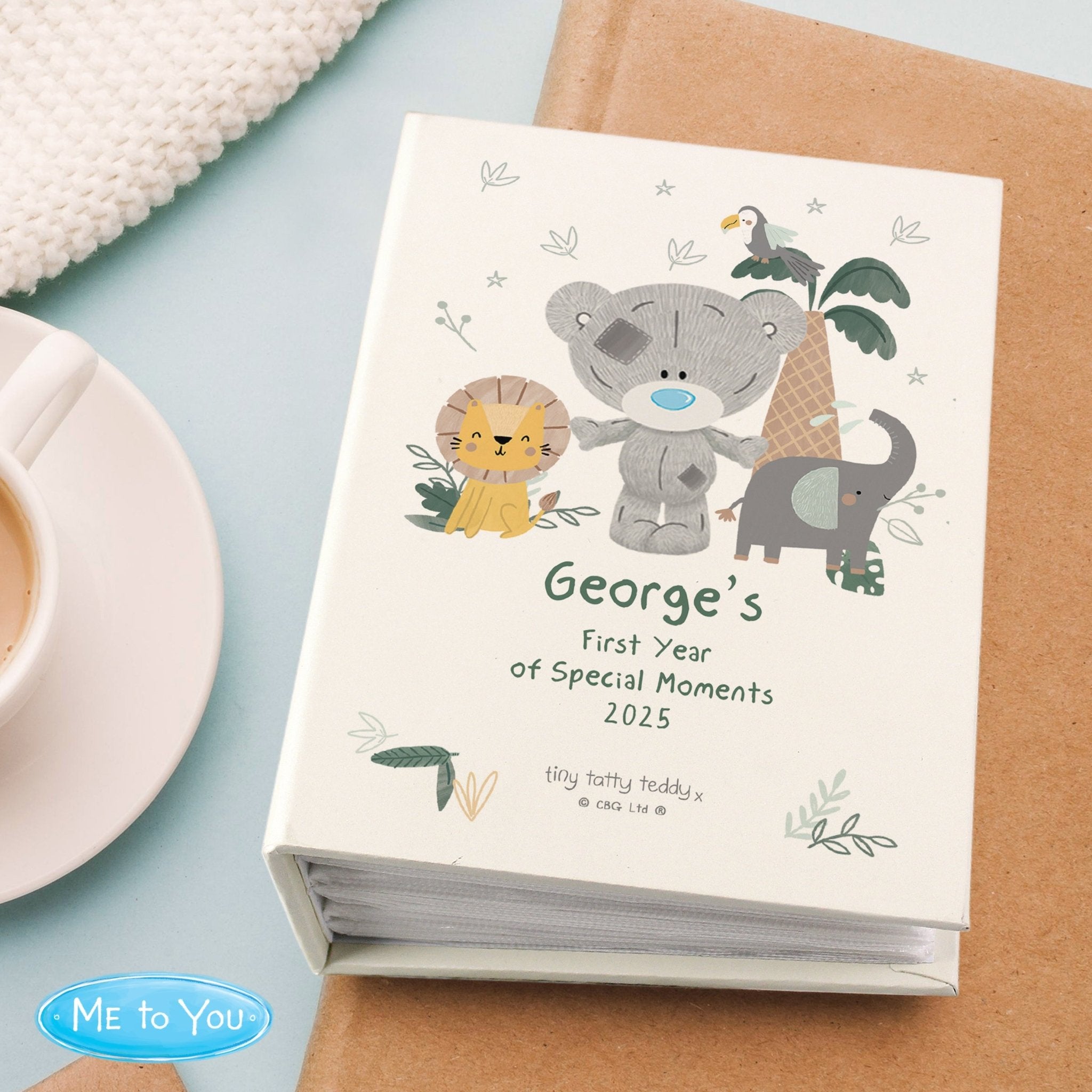 Personalised Tiny Tatty Teddy Jungle Animals 6x4 Photo Album | Inspired Creative Gifts | UK Supplier