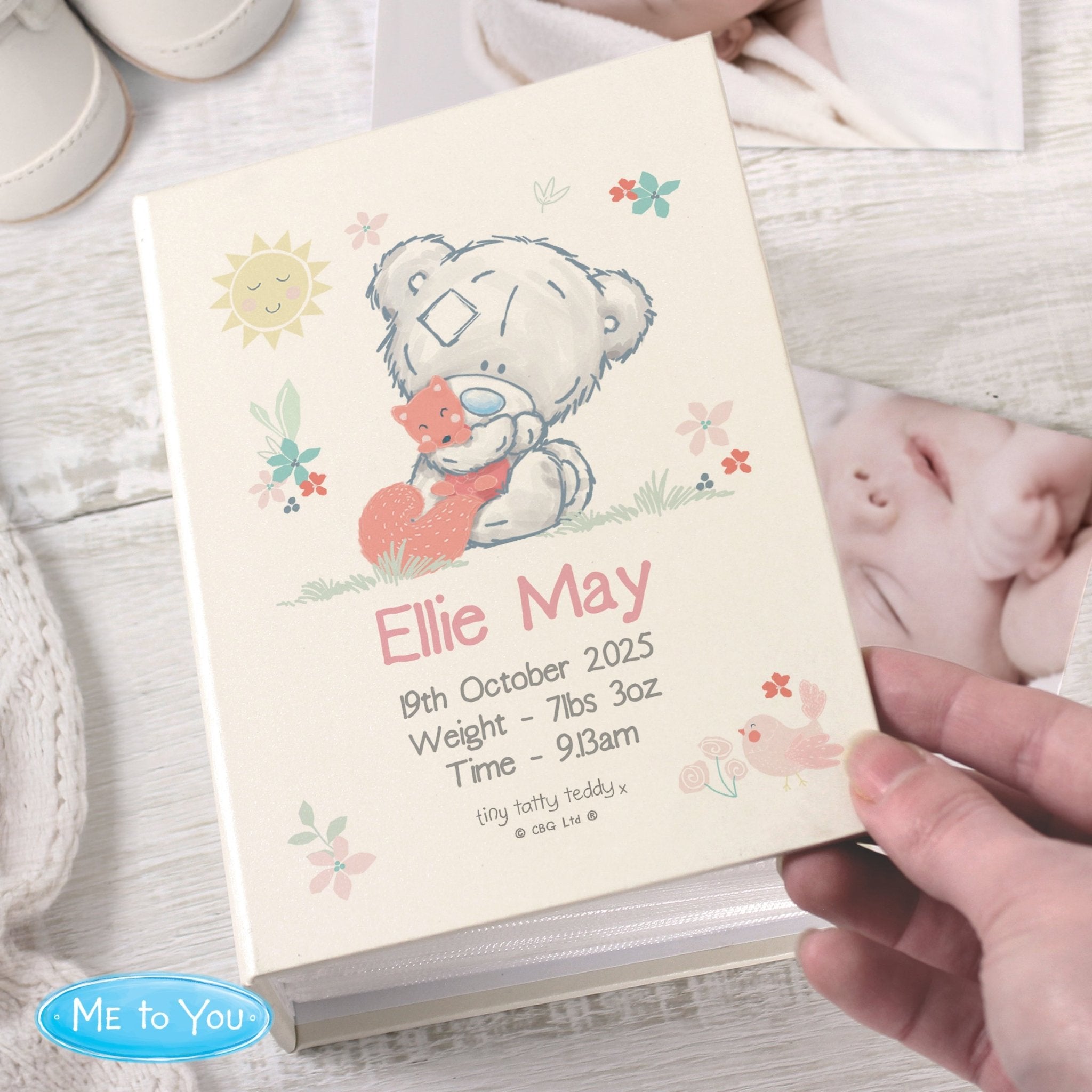 Personalised Tiny Tatty Teddy Woodland Animal 6x4 Photo Album | Inspired Creative Gifts | UK Supplier