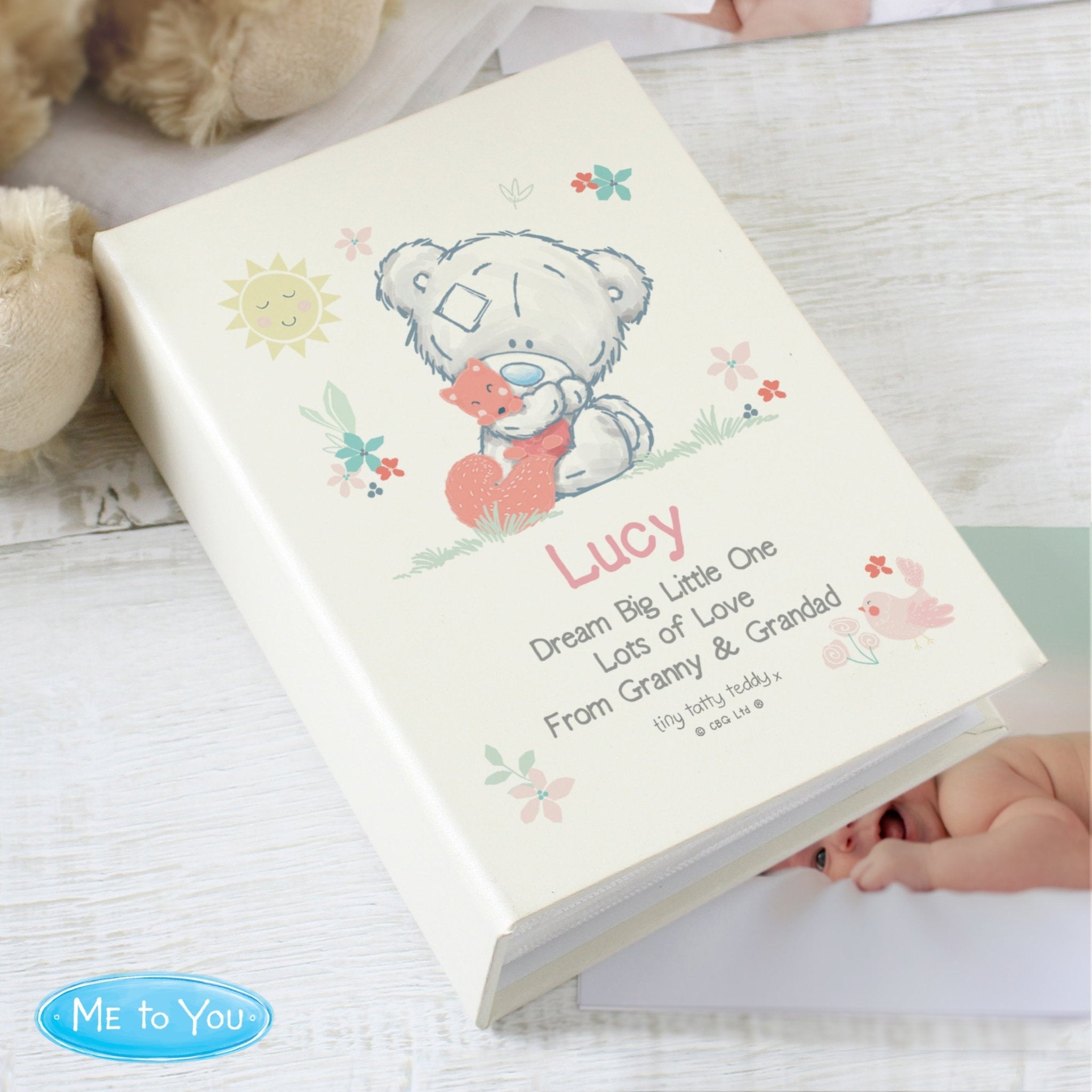 Personalised Tiny Tatty Teddy Woodland Animal 6x4 Photo Album | Inspired Creative Gifts | UK Supplier