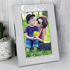 Personalised To the Moon and Back... 6x4 Silver Photo Frame | Inspired Creative Gifts | UK Supplier