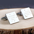 Personalised To the Moon and Back Square Cufflinks | Inspired Creative Gifts | UK Supplier