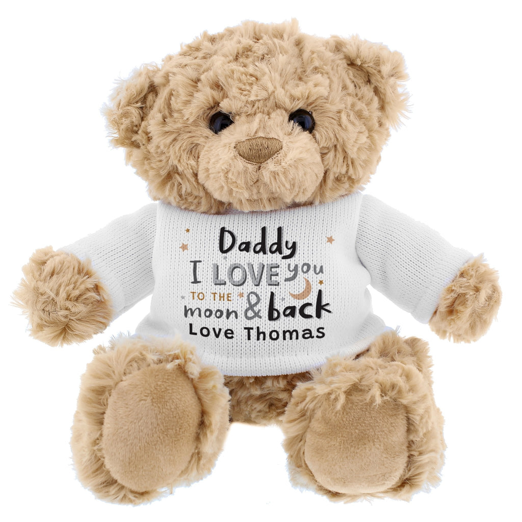 Personalised To the Moon and Back Teddy Bear | Inspired Creative Gifts | UK Supplier