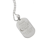 Personalised 'To The Moon & Back...' Stainless Steel Dog Tag Necklace | Inspired Creative Gifts | UK Supplier