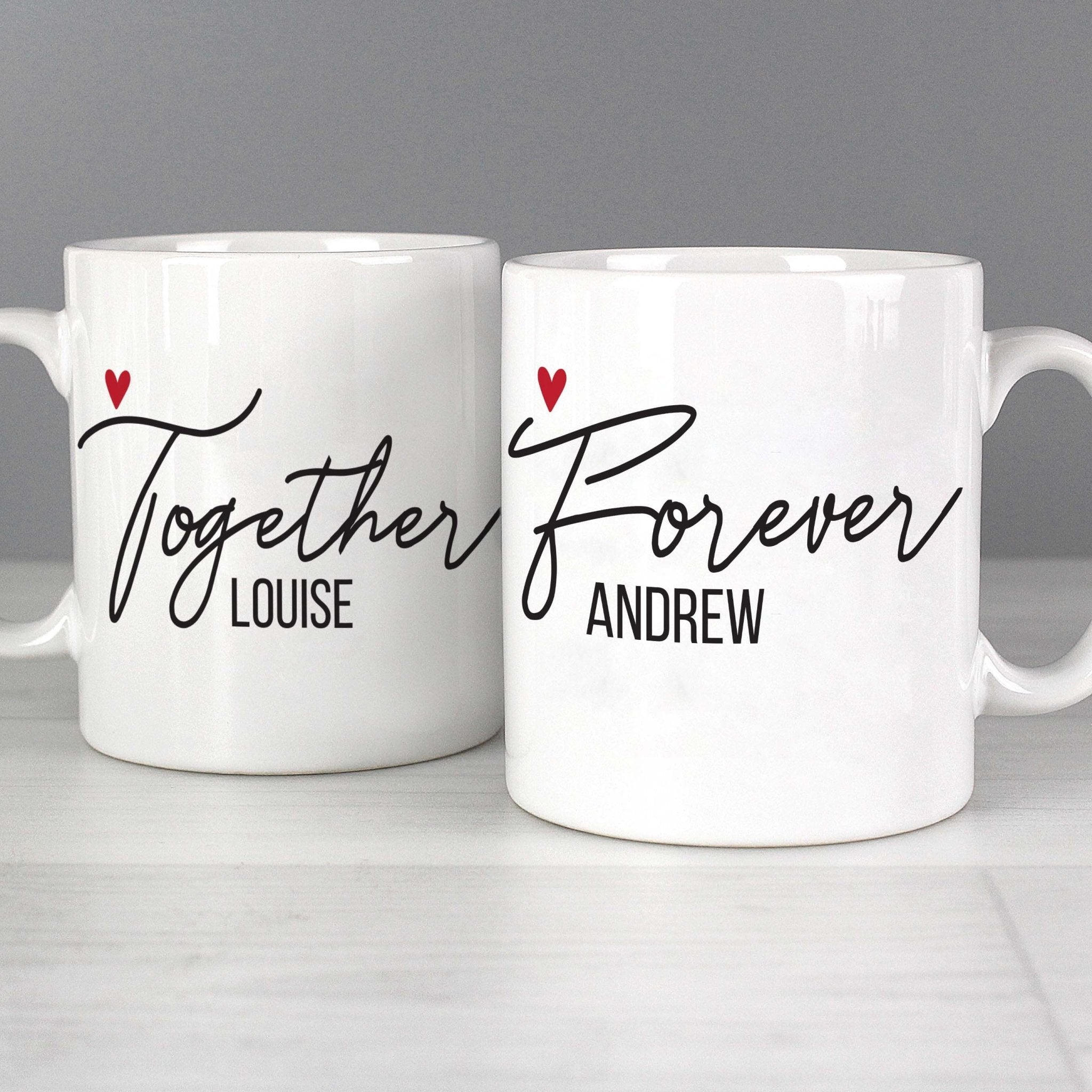 Personalised Together Forever Mug Set | Inspired Creative Gifts | UK Supplier