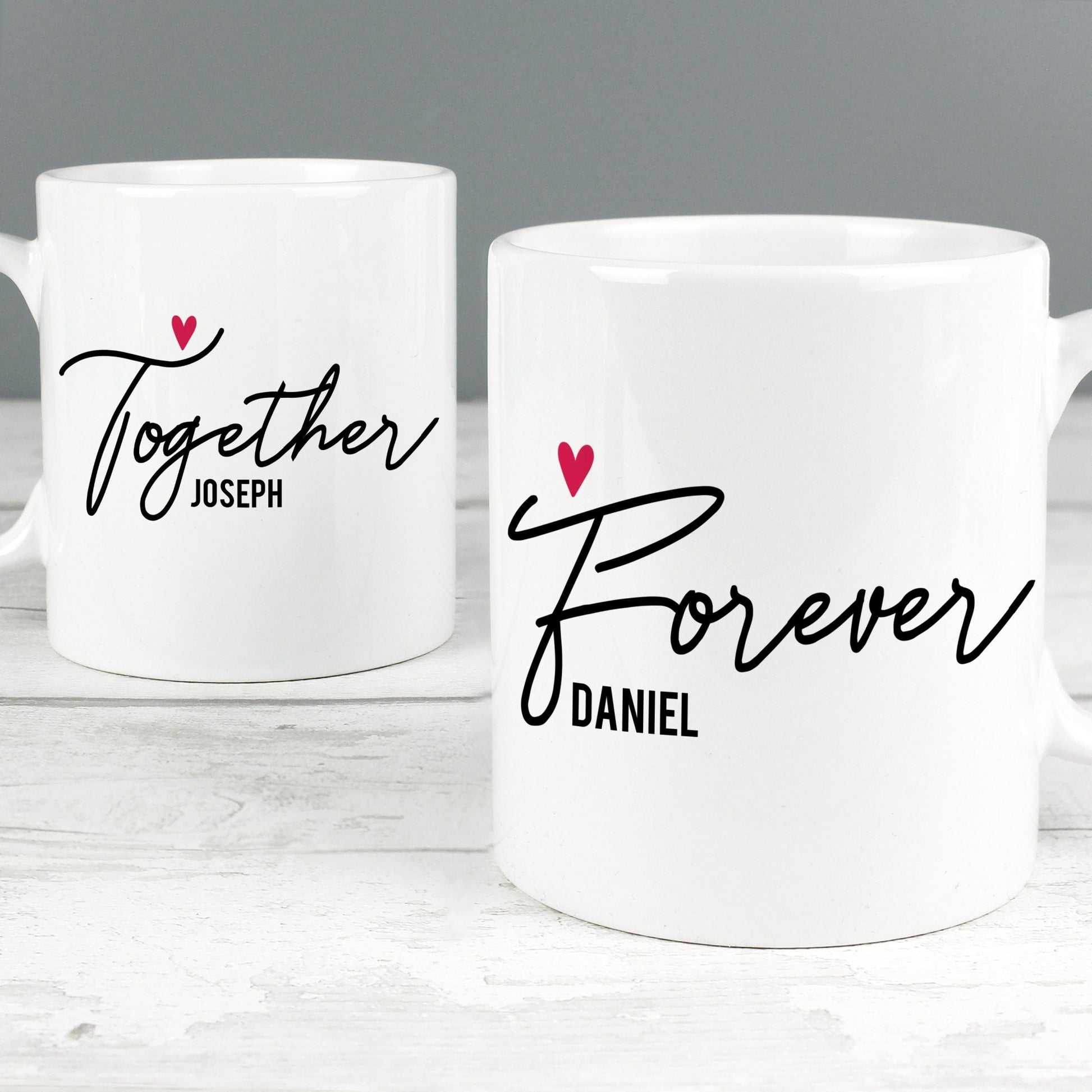 Personalised Together Forever Mug Set | Inspired Creative Gifts | UK Supplier