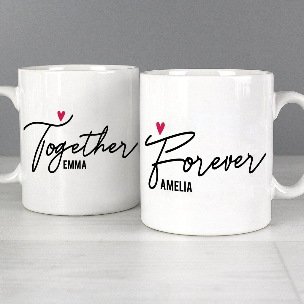 Personalised Together Forever Mug Set | Inspired Creative Gifts | UK Supplier