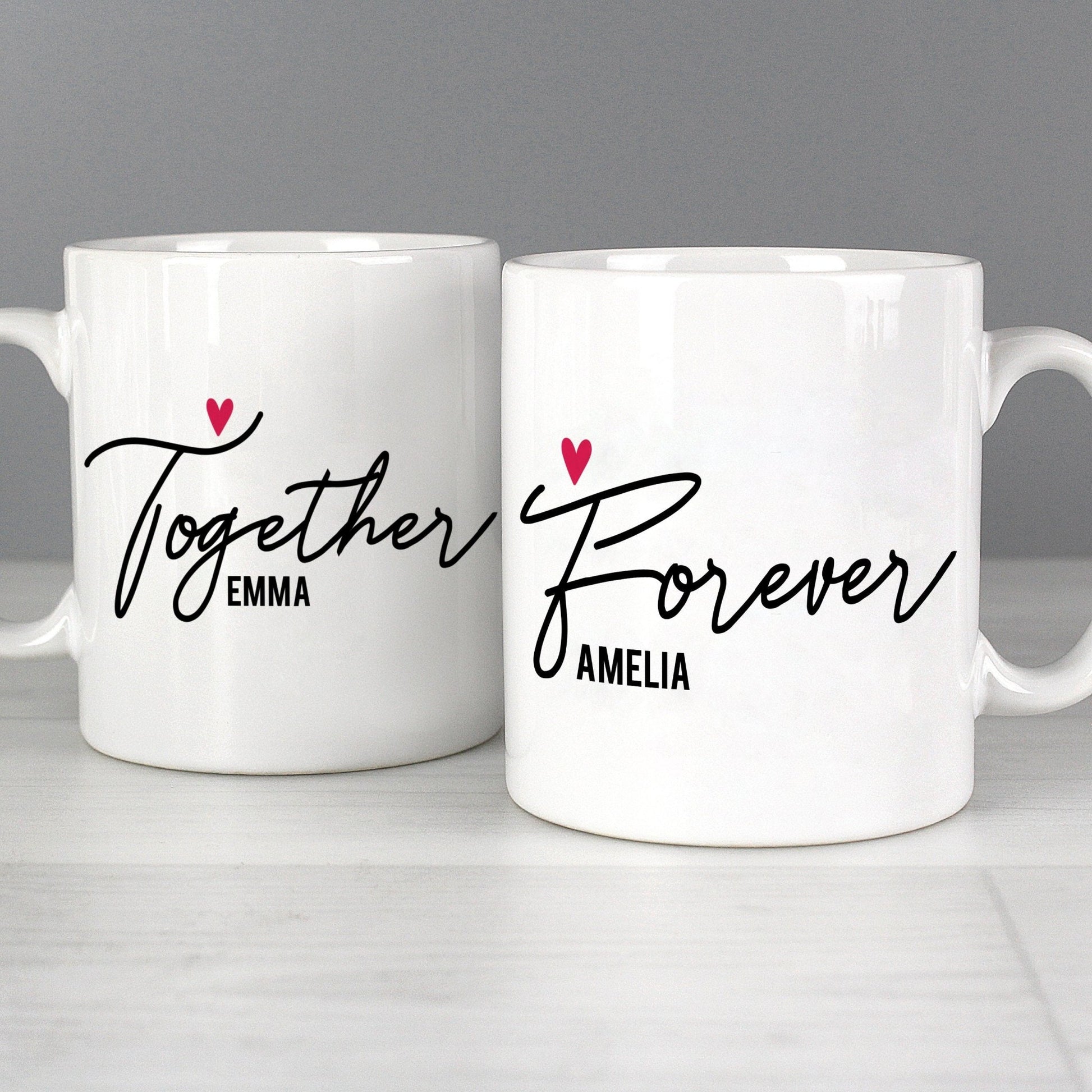 Personalised Together Forever Mug Set | Inspired Creative Gifts | UK Supplier