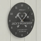 Personalised Tools Slate Clock | Inspired Creative Gifts | UK Supplier