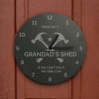 Personalised Tools Slate Clock | Inspired Creative Gifts | UK Supplier