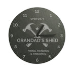 Personalised Tools Slate Clock | Inspired Creative Gifts | UK Supplier