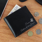Personalised Top Hat Leather Wallet | Inspired Creative Gifts | UK Supplier