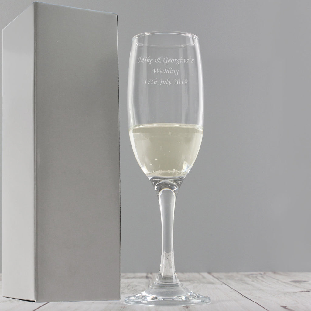 Personalised Traditional Toast Flute | Inspired Creative Gifts | UK Supplier