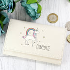 Personalised Unicorn Cream Purse | Inspired Creative Gifts | UK Supplier