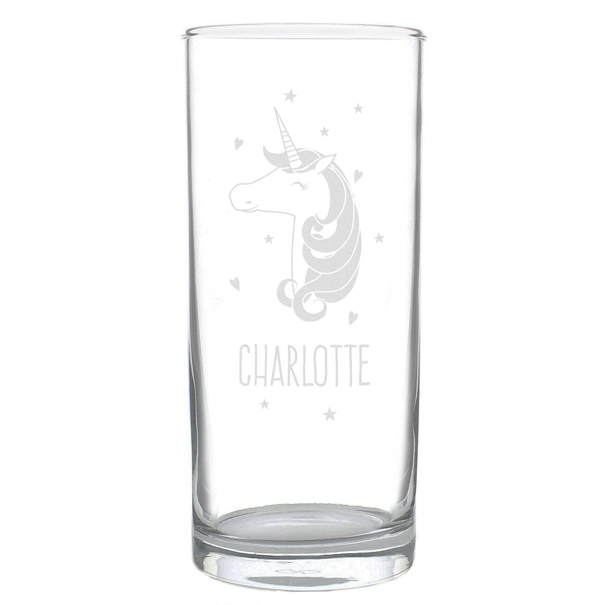 Personalised Unicorn Engraved Hi Ball Glass | Inspired Creative Gifts | UK Supplier