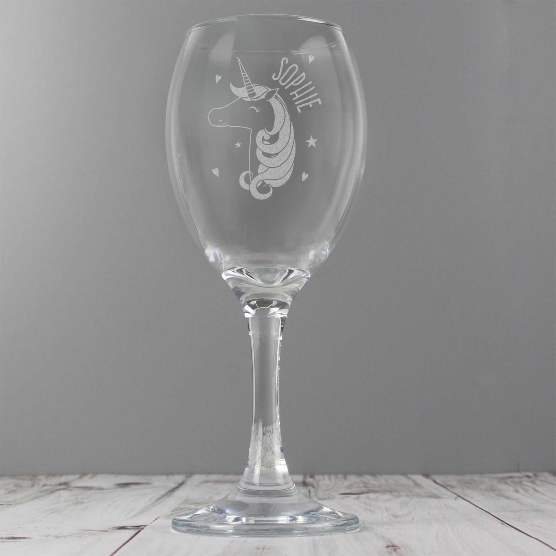 Personalised Unicorn Engraved Wine Glass | Inspired Creative Gifts | UK Supplier