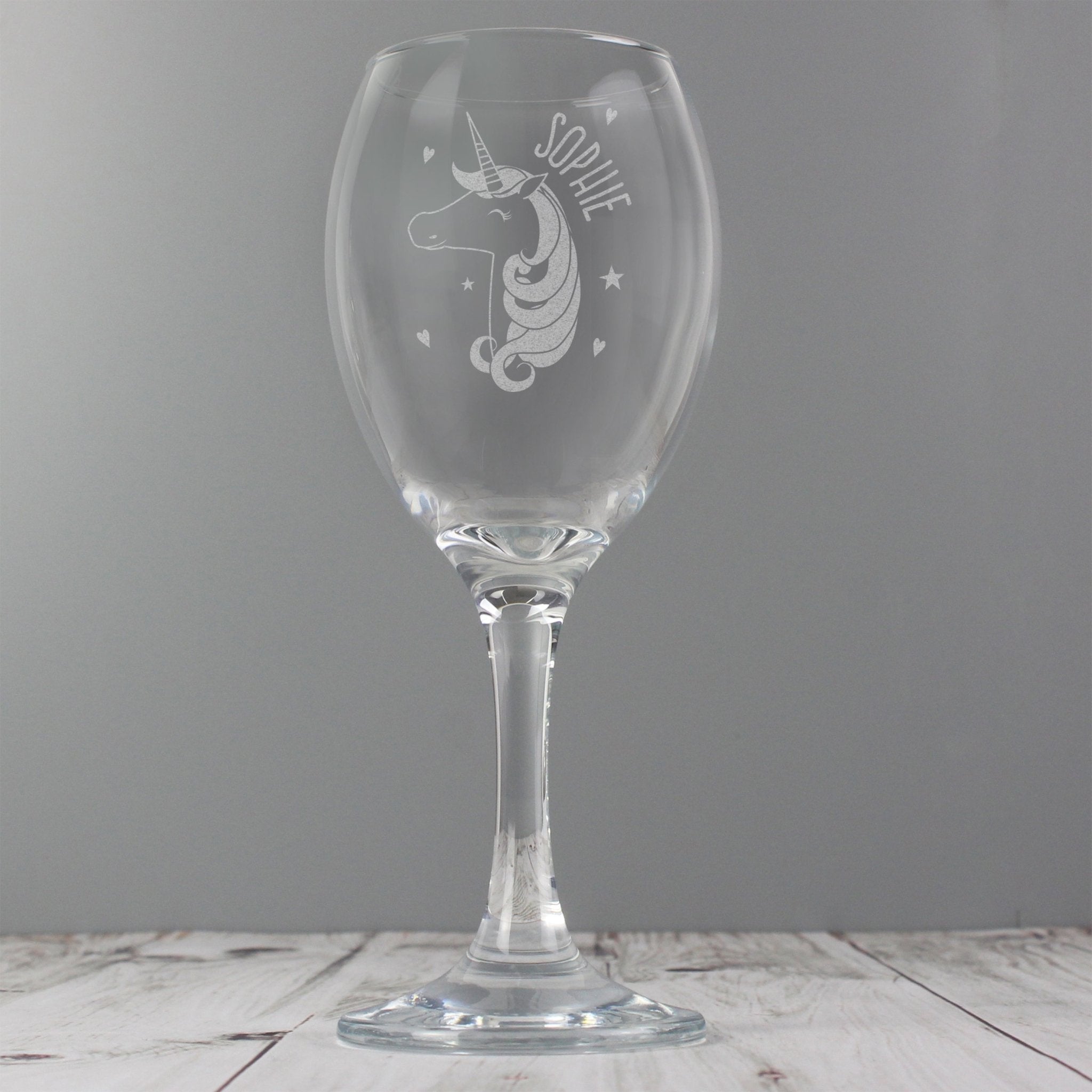 Personalised Unicorn Engraved Wine Glass | Inspired Creative Gifts | UK Supplier