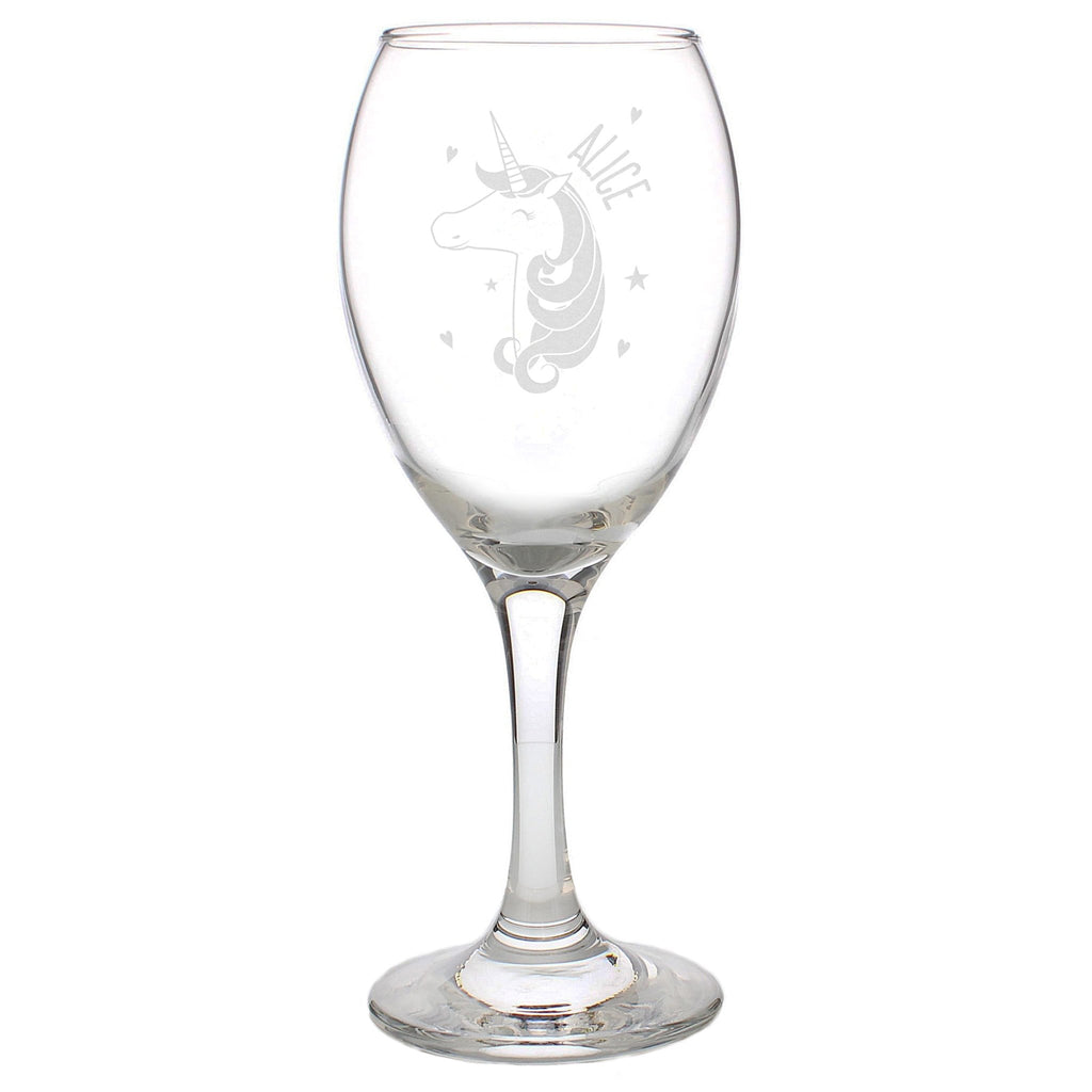 Personalised Unicorn Engraved Wine Glass | Inspired Creative Gifts | UK Supplier