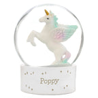 Personalised Unicorn Name Snow Globe | Inspired Creative Gifts | UK Supplier