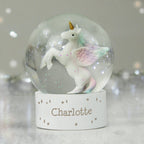 Personalised Unicorn Name Snow Globe | Inspired Creative Gifts | UK Supplier