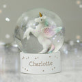 Personalised Unicorn Name Snow Globe | Inspired Creative Gifts | UK Supplier