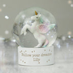 Personalised Unicorn Snow Globe | Inspired Creative Gifts | UK Supplier