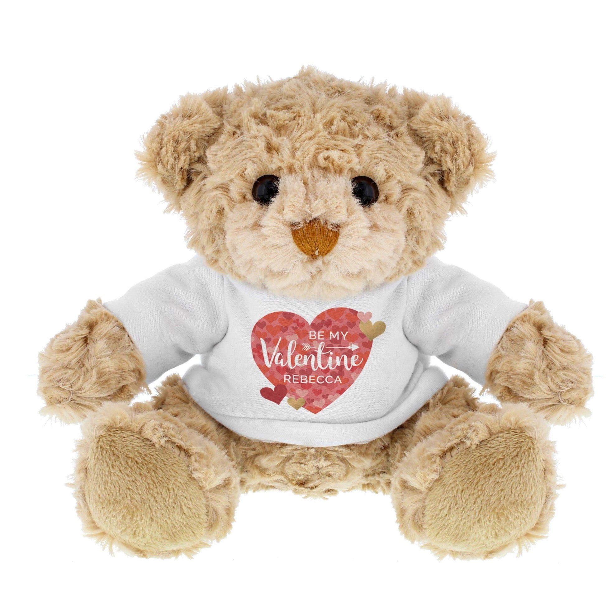 Personalised Valentine's Day Confetti Hearts Teddy Bear | Inspired Creative Gifts | UK Supplier