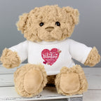 Personalised Valentine's Day Confetti Hearts Teddy Bear | Inspired Creative Gifts | UK Supplier