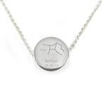 Personalised Virgo Zodiac Star Sign Silver Tone Necklace (August 23rd - September 22nd) | Inspired Creative Gifts | UK Supplier