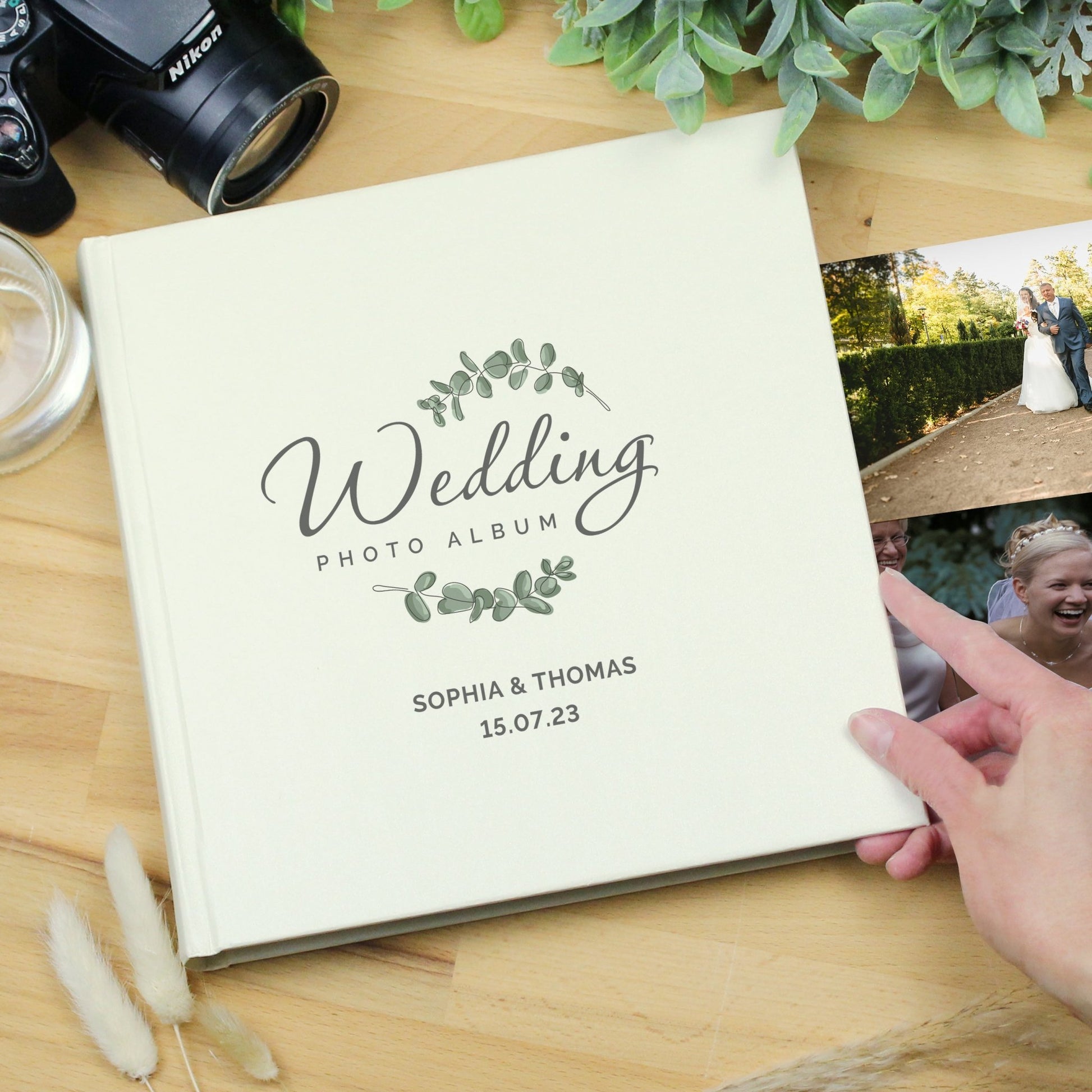 Personalised Wedding Square Photo Album | Inspired Creative Gifts | UK Supplier