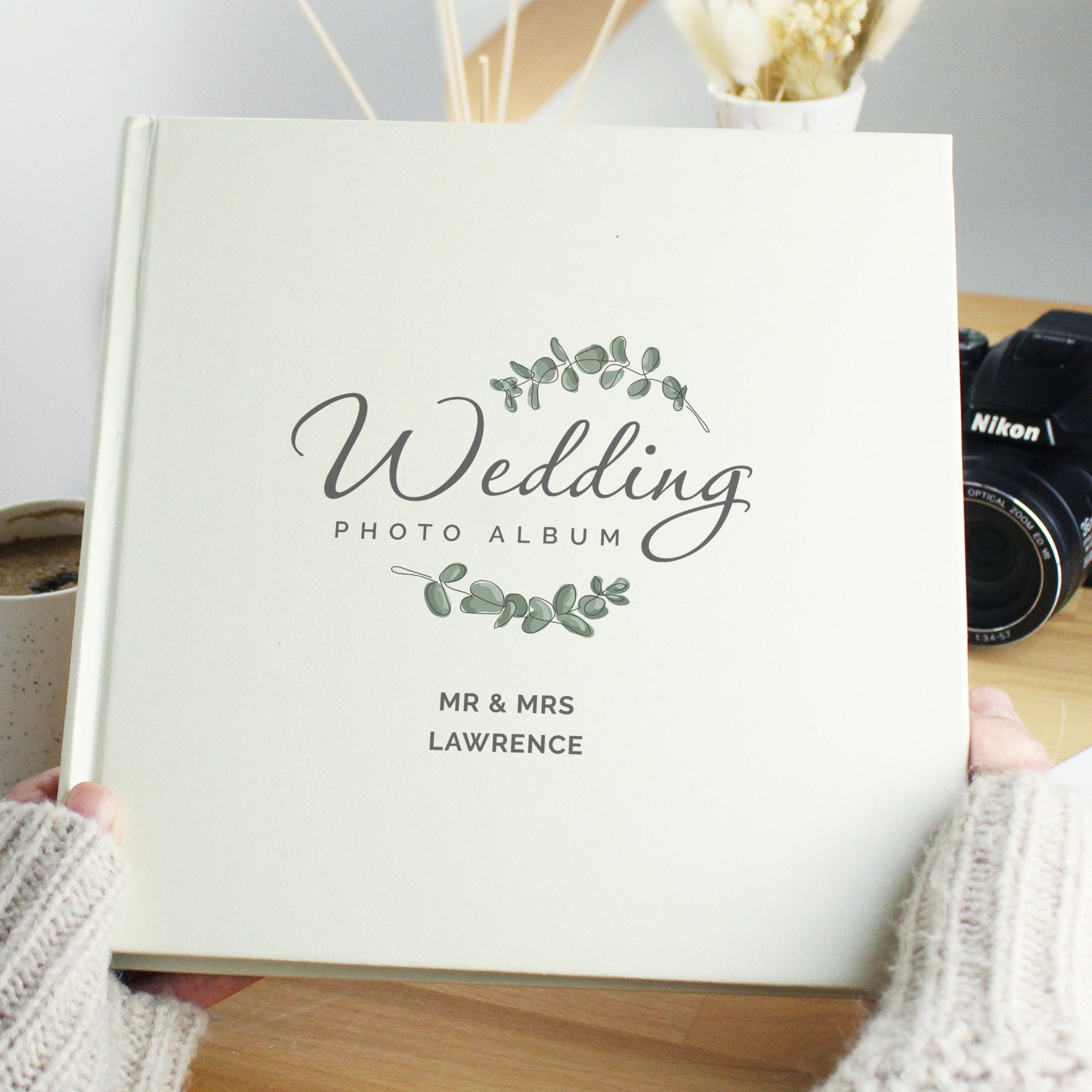 Personalised Wedding Square Photo Album | Inspired Creative Gifts | UK Supplier