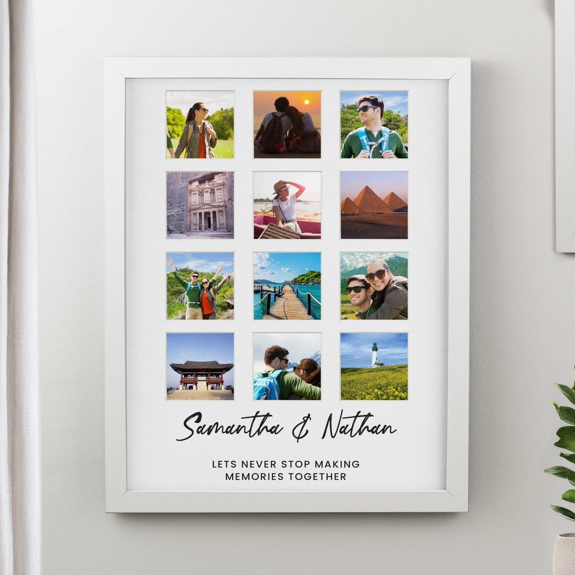 Personalised White Multi Photo Frame | Inspired Creative Gifts | UK Supplier