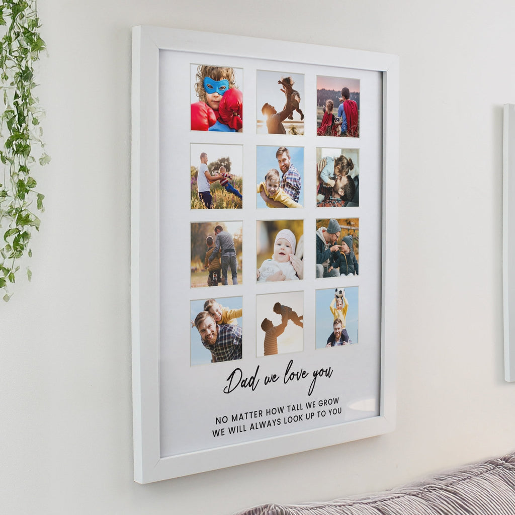 Personalised White Multi Photo Frame | Inspired Creative Gifts | UK Supplier