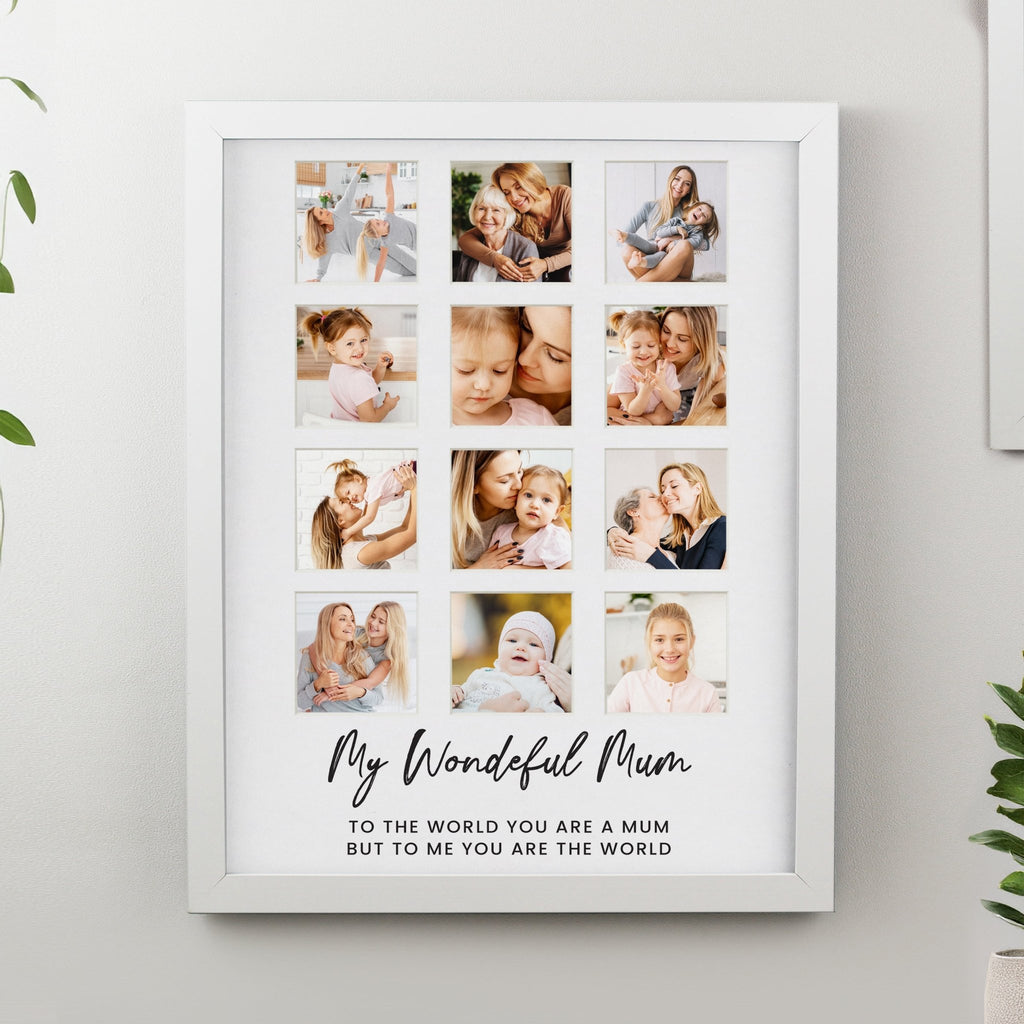 Personalised White Multi Photo Frame | Inspired Creative Gifts | UK Supplier