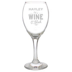 Personalised Wine O'Clock Engraved Wine Glass | Inspired Creative Gifts | UK Supplier