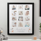 Personalised Woodland Animal Black Multi Photo Frame | Inspired Creative Gifts | UK Supplier