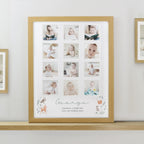 Personalised Woodland Animal Oak Multi Photo Frame | Inspired Creative Gifts | UK Supplier