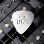 Personalised Year Silver Plectrum | Inspired Creative Gifts | UK Supplier