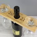 Personalised 'Year' Wine Glass & Bottle Holder | Inspired Creative Gifts | UK Supplier