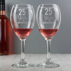 Personalised Years As... Wine Glass Set | Inspired Creative Gifts | UK Supplier