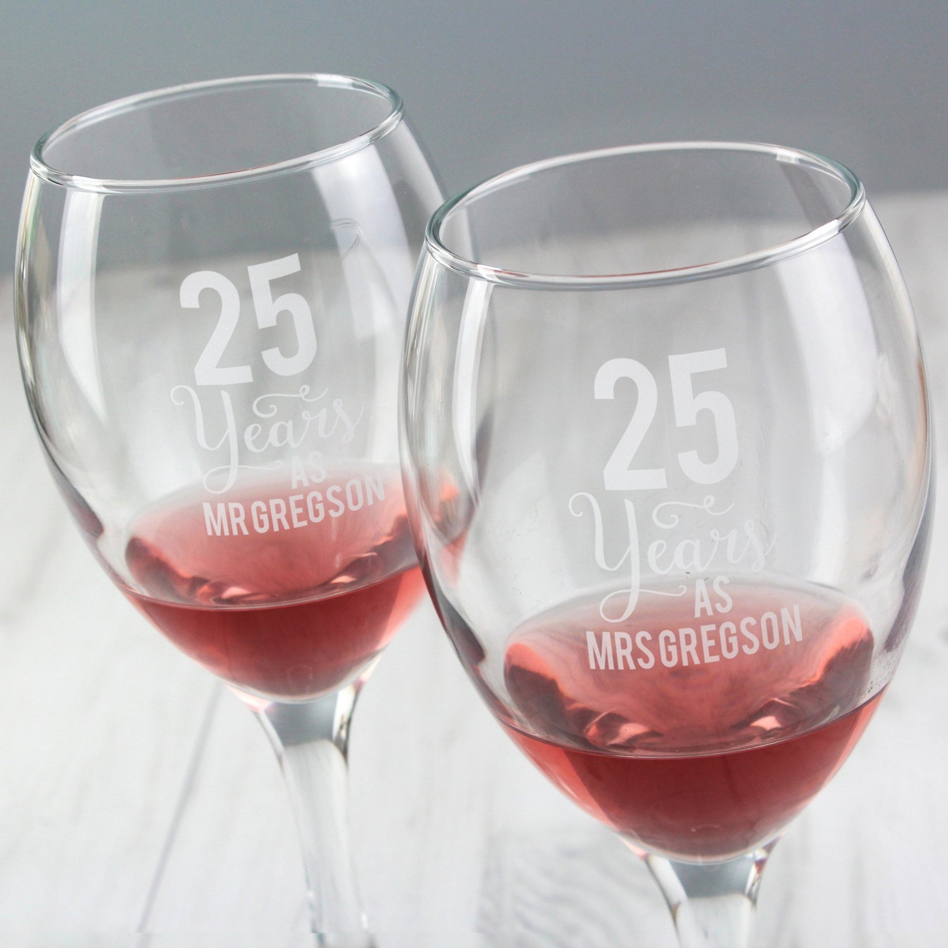Personalised Years As... Wine Glass Set | Inspired Creative Gifts | UK Supplier