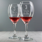 Personalised Years As... Wine Glass Set | Inspired Creative Gifts | UK Supplier
