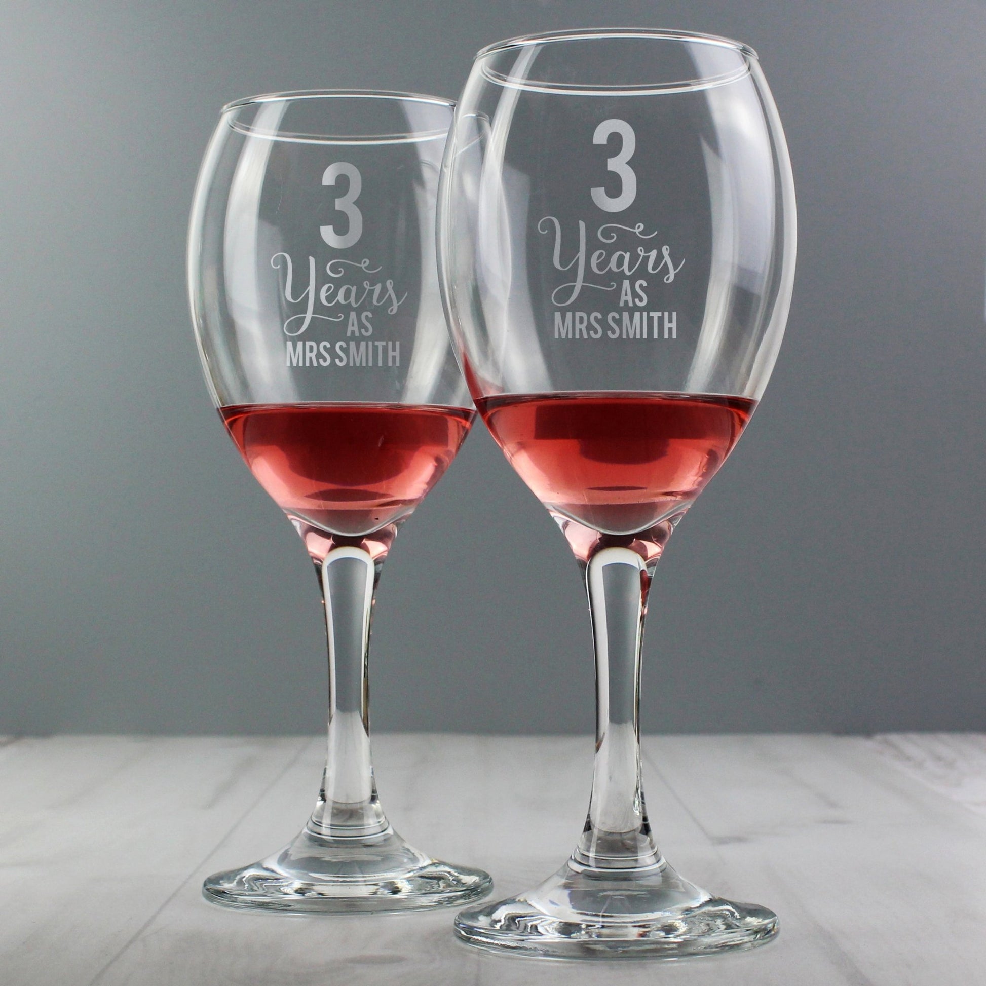 Personalised Years As... Wine Glass Set | Inspired Creative Gifts | UK Supplier