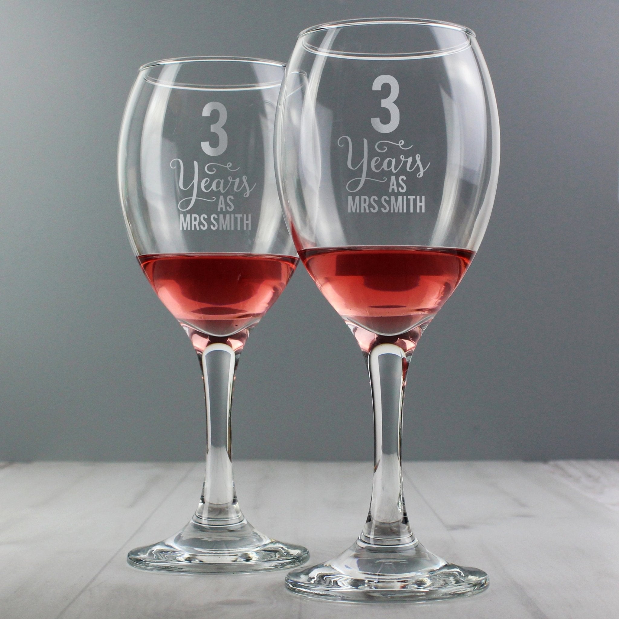 Personalised Years As... Wine Glass Set | Inspired Creative Gifts | UK Supplier